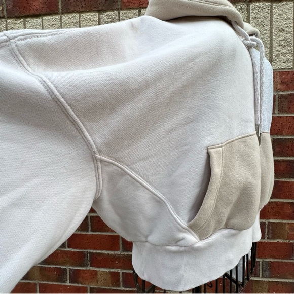 Abercrombie & Fitch Soft A&F Collection Colorblock Hoodie Sweater Crop Cozy Sz M - Picture 11 of 11